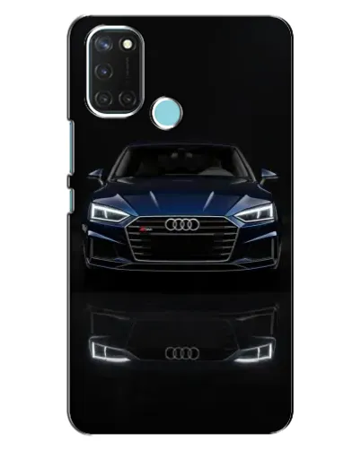 Чехол для Realme C17 с картинкой «Audi — ночное отражение»