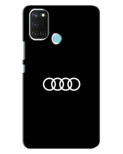 Чехол для Realme C17 с картинкой «Audi White Logo»