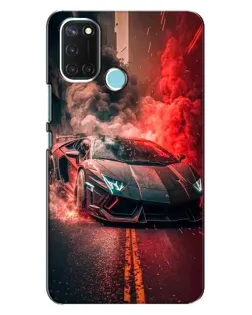 Чехол для Realme C17 с картинкой «Lamborghini красный дым» Чехол для Realme C17 с картинкой «Lamborghini красный дым»