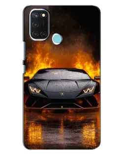 Чехол для Realme C17 с картинкой «Lamborghini в огне» Чехол для Realme C17 с картинкой «Lamborghini в огне»