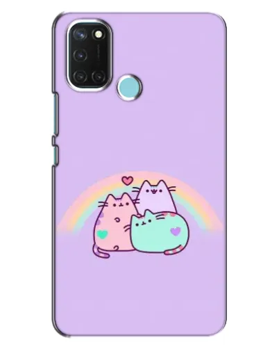 Чехол для Realme C17 с картинкой «Радужные Пушины» Чехол для Realme C17 с картинкой «Радужные Пушины»