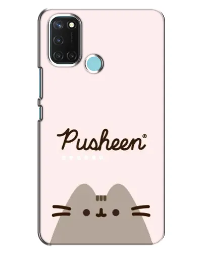 Чехол для Realme C17 с картинкой «Pusheen логотип» Чехол для Realme C17 с картинкой «Pusheen логотип»