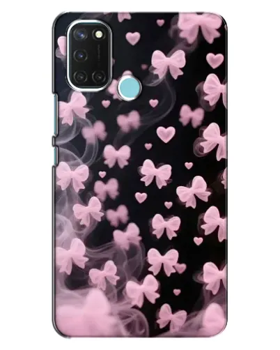 Чехол для Realme C17 с картинкой «Неоновое кружево»