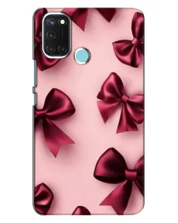 Чехол для Realme C17 с картинкой «Бордовый атлас»