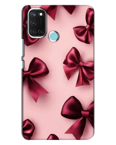 Чехол для Realme C17 с картинкой «Бордовый атлас»