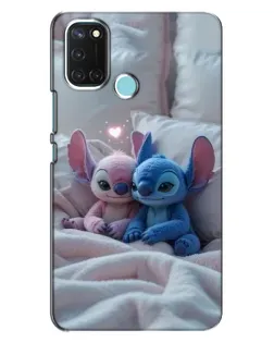 Чохол для Realme C17 з картинкою «Плюшеві Стіч Ангел»