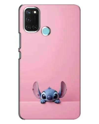 Чехол для Realme C17 с картинкой «Stitch выглядывает»