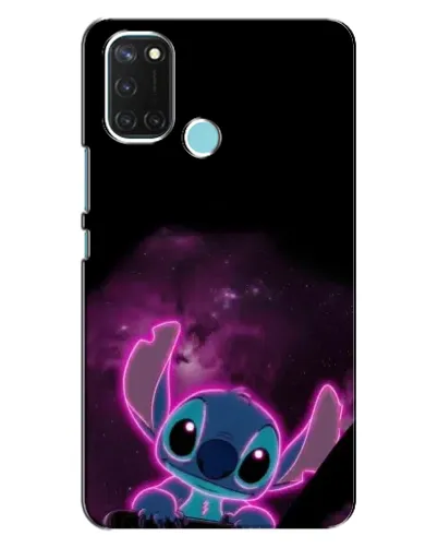 Чехол для Realme C17 с картинкой «Неоновый Stitch»