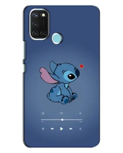 Чехол для Realme C17 с картинкой «Музыкальный Stitch»