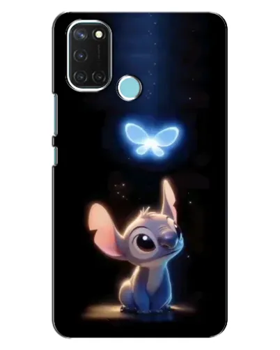 Чехол для Realme C17 с картинкой «Сияющий Стич»