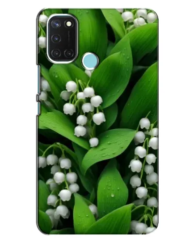 Чехол для Realme C17 с картинкой «Ландыши в зелени»