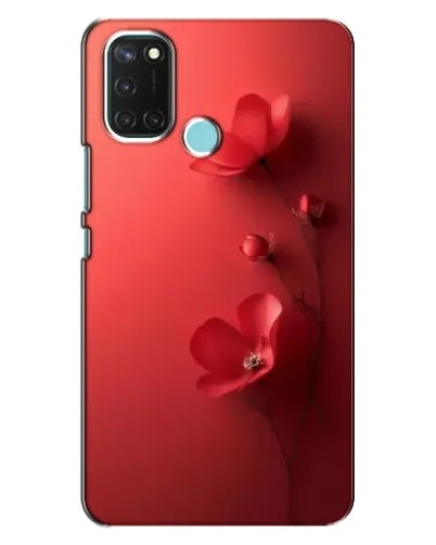 Чехол для Realme C17 с картинкой «Маковые соцветия»