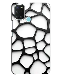 Чехол для Realme C17 с картинкой «Белая объемная сетка» Чехол для Realme C17 с картинкой «Белая объемная сетка»