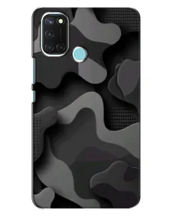 Чехол для Realme C17 с картинкой «Темный абстрактный камуфляж» Чехол для Realme C17 с картинкой «Темный абстрактный камуфляж»