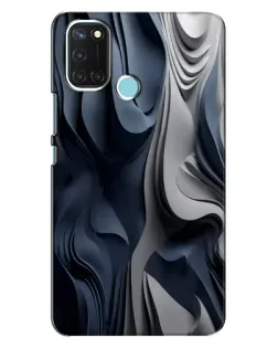 Чехол для Realme C17 с картинкой «Объемные синие складки» Чехол для Realme C17 с картинкой «Объемные синие складки»