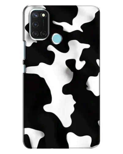 Чехол для Realme C17 с картинкой «Черно-белое пятно»