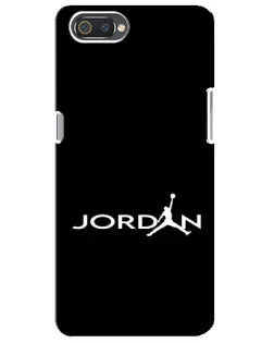 Чохол для Realme C2 з картинкою «Jordan White Logo»