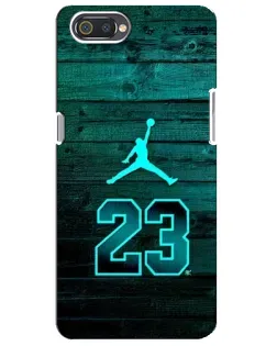 Чохол для Realme C2 з картинкою «Jordan Cyan 23»