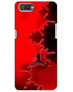 Чохол для Realme C2 з картинкою «Jordan Red Smoke»