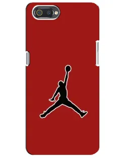 Чохол для Realme C2 з картинкою «Jordan Red Back»