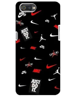 Чохол для Realme C2 з картинкою «Nike Mix Pattern»