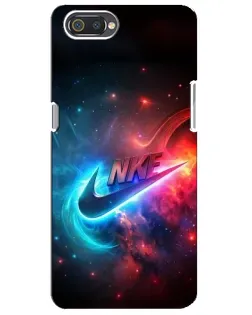Чохол для Realme C2 з картинкою «Вогняний логотип Nike»