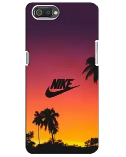 Чохол для Realme C2 з картинкою «Nike на заході сонця»