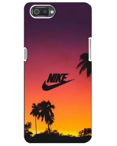 Чохол для Realme C2 з картинкою «Nike на заході сонця»
