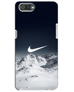 Чохол для Realme C2 з картинкою «Nike — зимові гори»