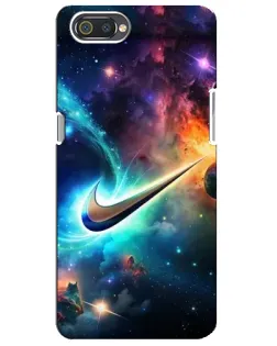 Чохол для Realme C2 з картинкою «Космічний Nike Swoosh»
