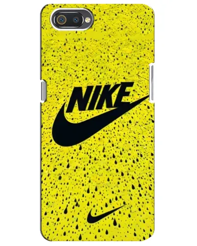 Чохол для Realme C2 з картинкою «Жовтий текстурний Nike»