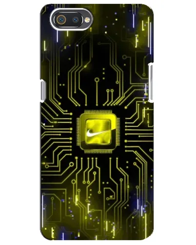 Чохол для Realme C2 з картинкою «Nike — золота іскра»
