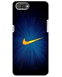 Чехол для Realme C2 с картинкой «Синий пульс Nike» Чехол для Realme C2 с картинкой «Синий пульс Nike»