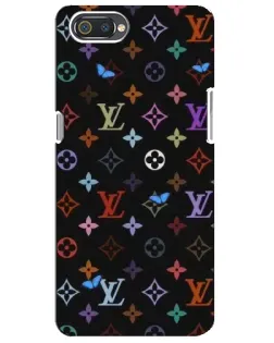 Чохол для Realme C2 з картинкою «Кольорова монограма LV»