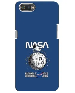 Чохол для Realme C2 з картинкою «NASA — місячна місія»