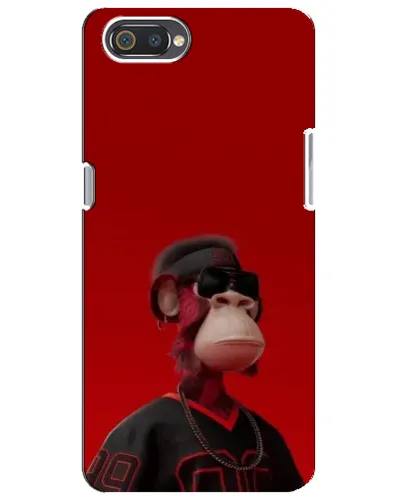 Чохол для Realme C2 з картинкою «Bored Ape в червоному»