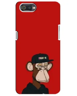 Чохол для Realme C2 з картинкою «Bored Ape — червоний фон» Чохол для Realme C2 з картинкою «Bored Ape — червоний фон»