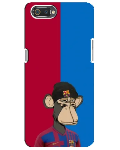 Чохол для Realme C2 з картинкою «Bored Ape — фанат Барси»