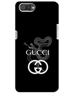 Чохол для Realme C2 з картинкою «Gucci — срібна змія» Чохол для Realme C2 з картинкою «Gucci — срібна змія»