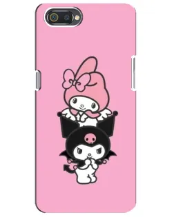 Чехол для Realme C2 с картинкой «My Melody и Kuromi» Чехол для Realme C2 с картинкой «My Melody и Kuromi»