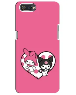 Чехол для Realme C2 с картинкой «Kuromi и My Melody» Чехол для Realme C2 с картинкой «Kuromi и My Melody»