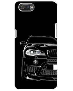 Чохол для Realme C2 з картинкою «Темний силует BMW»
