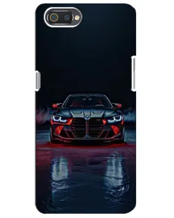 Чохол для Realme C2 з картинкою «BMW на мокрій дорозі»