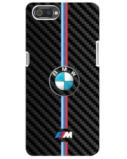 Чохол для Realme C2 з картинкою «Емблема BMW та карбон»