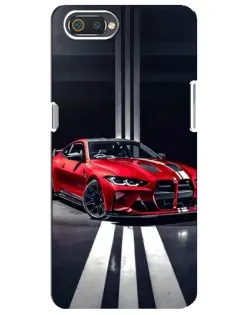 Чохол для Realme C2 з картинкою «Червона BMW на дорозі»