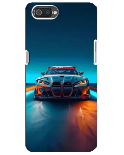 Чехол для Realme C2 с картинкой «BMW — огни неона» Чехол для Realme C2 с картинкой «BMW — огни неона»