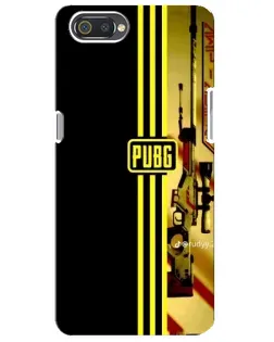 Чехол для Realme C2 с картинкой «PUBG — камуфляжный шлем»