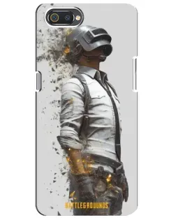 Чехол для Realme C2 с картинкой «PUBG — боец в пыли»