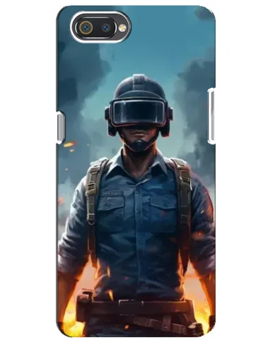Чехол для Realme C2 с картинкой «PUBG — реалистичный герой»