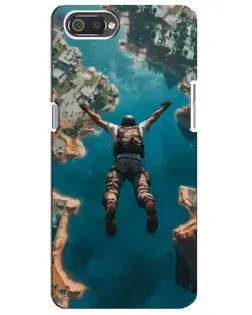 Чехол для Realme C2 с картинкой «PUBG — свободное падение»